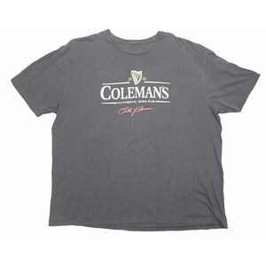 Colemans Authentic Irish Pub Syracuse NY T Shirt XXL Black Peter Coleman Vintage